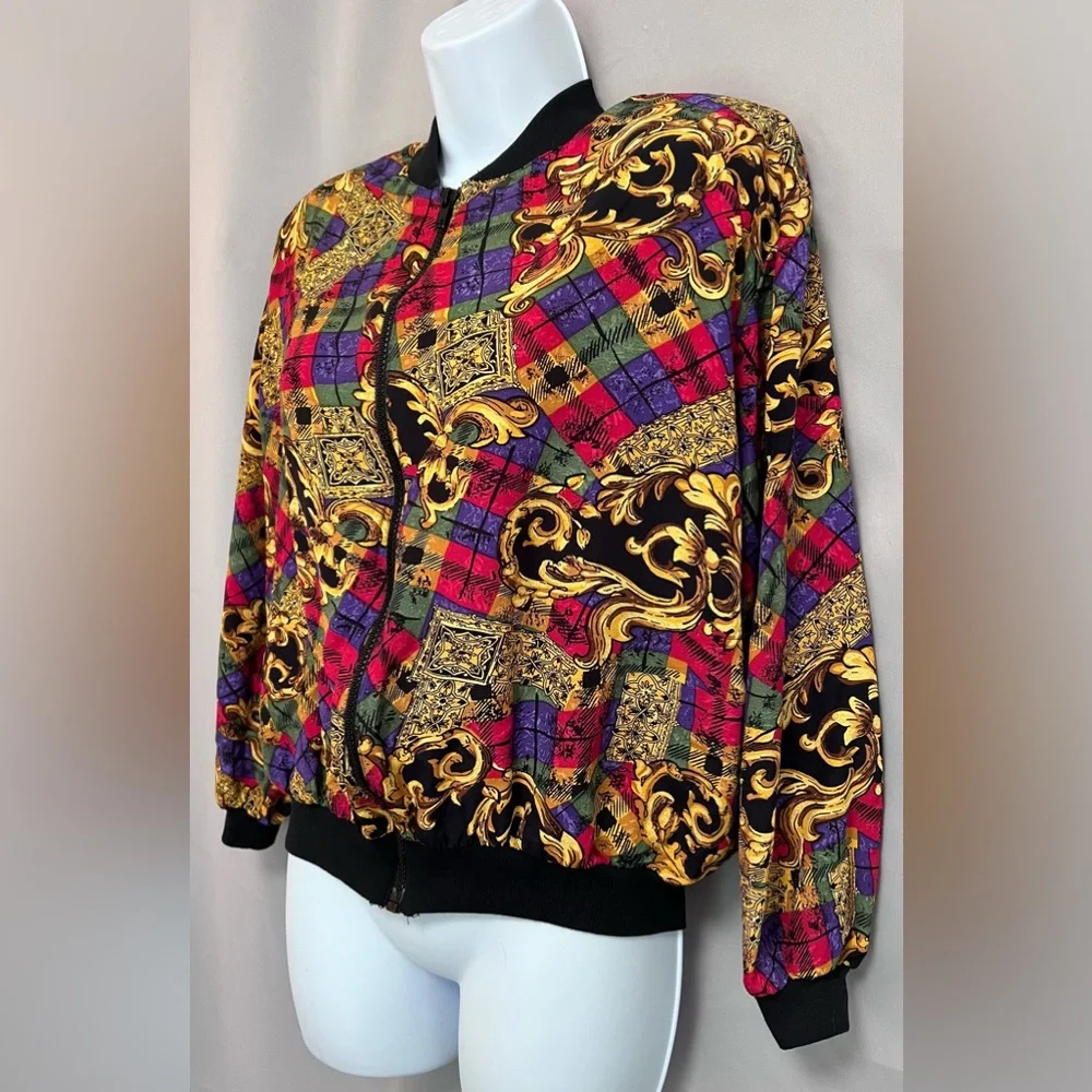 JKLA California Vintage 90s light weight Cardigan Jacket  Made in USA Sz‎ Large